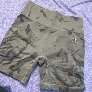 Gymshark adapt yellow camo shorts